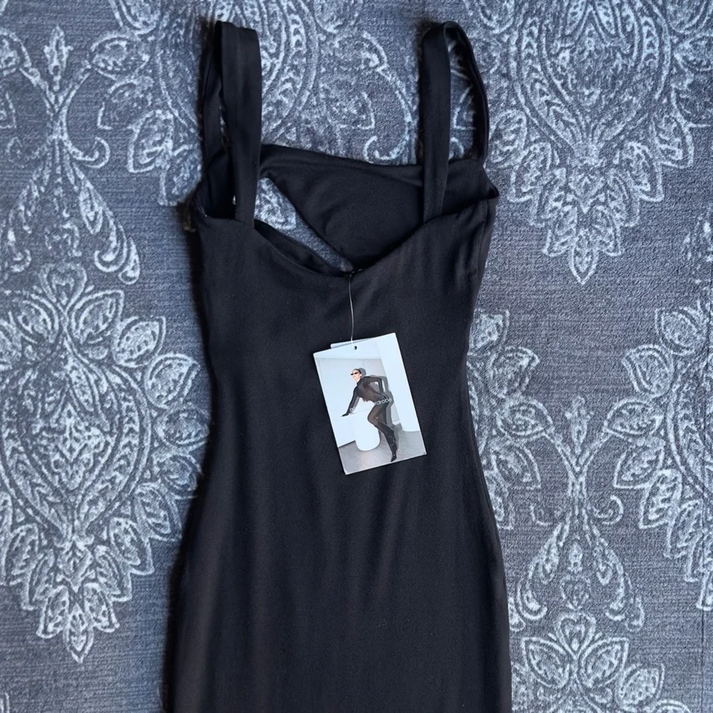 Naked Wardrobe Black Cutout Midi Dress NWT - Picture 10 of 10